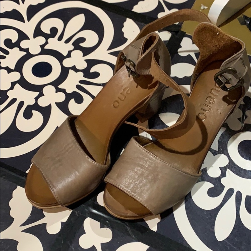Real leather heels
